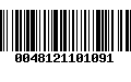 Código de Barras 0048121101091