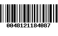 Código de Barras 0048121184087