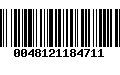 Código de Barras 0048121184711