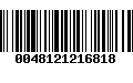 Código de Barras 0048121216818