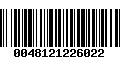 Código de Barras 0048121226022