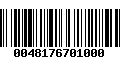 Código de Barras 0048176701000