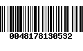 Código de Barras 0048178130532