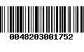 Código de Barras 0048203001752