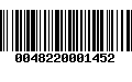 Código de Barras 0048220001452