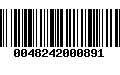 Código de Barras 0048242000891