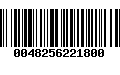 Código de Barras 0048256221800