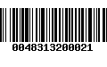 Código de Barras 0048313200021