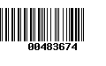 Código de Barras 00483674