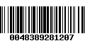 Código de Barras 0048389281207