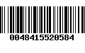 Código de Barras 0048415520584