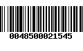 Código de Barras 0048500021545