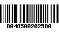 Código de Barras 0048500202500