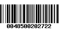 Código de Barras 0048500202722