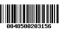 Código de Barras 0048500203156