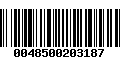 Código de Barras 0048500203187