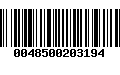 Código de Barras 0048500203194