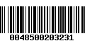 Código de Barras 0048500203231