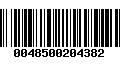 Código de Barras 0048500204382