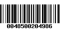 Código de Barras 0048500204986