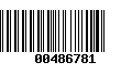 Código de Barras 00486781