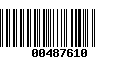 Código de Barras 00487610