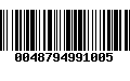 Código de Barras 0048794991005