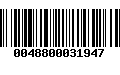 Código de Barras 0048800031947