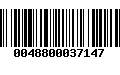 Código de Barras 0048800037147