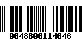 Código de Barras 0048800114046