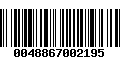 Código de Barras 0048867002195