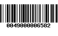 Código de Barras 0049000006582