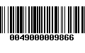 Código de Barras 0049000009866