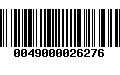 Código de Barras 0049000026276