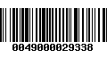 Código de Barras 0049000029338