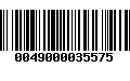 Código de Barras 0049000035575