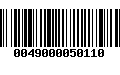 Código de Barras 0049000050110