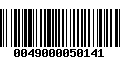 Código de Barras 0049000050141