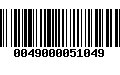 Código de Barras 0049000051049