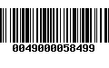 Código de Barras 0049000058499