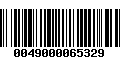 Código de Barras 0049000065329