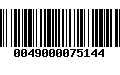 Código de Barras 0049000075144