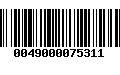 Código de Barras 0049000075311