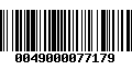 Código de Barras 0049000077179