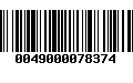 Código de Barras 0049000078374