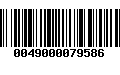 Código de Barras 0049000079586