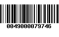 Código de Barras 0049000079746