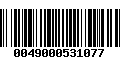 Código de Barras 0049000531077