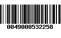 Código de Barras 0049000532258