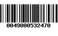 Código de Barras 0049000532470